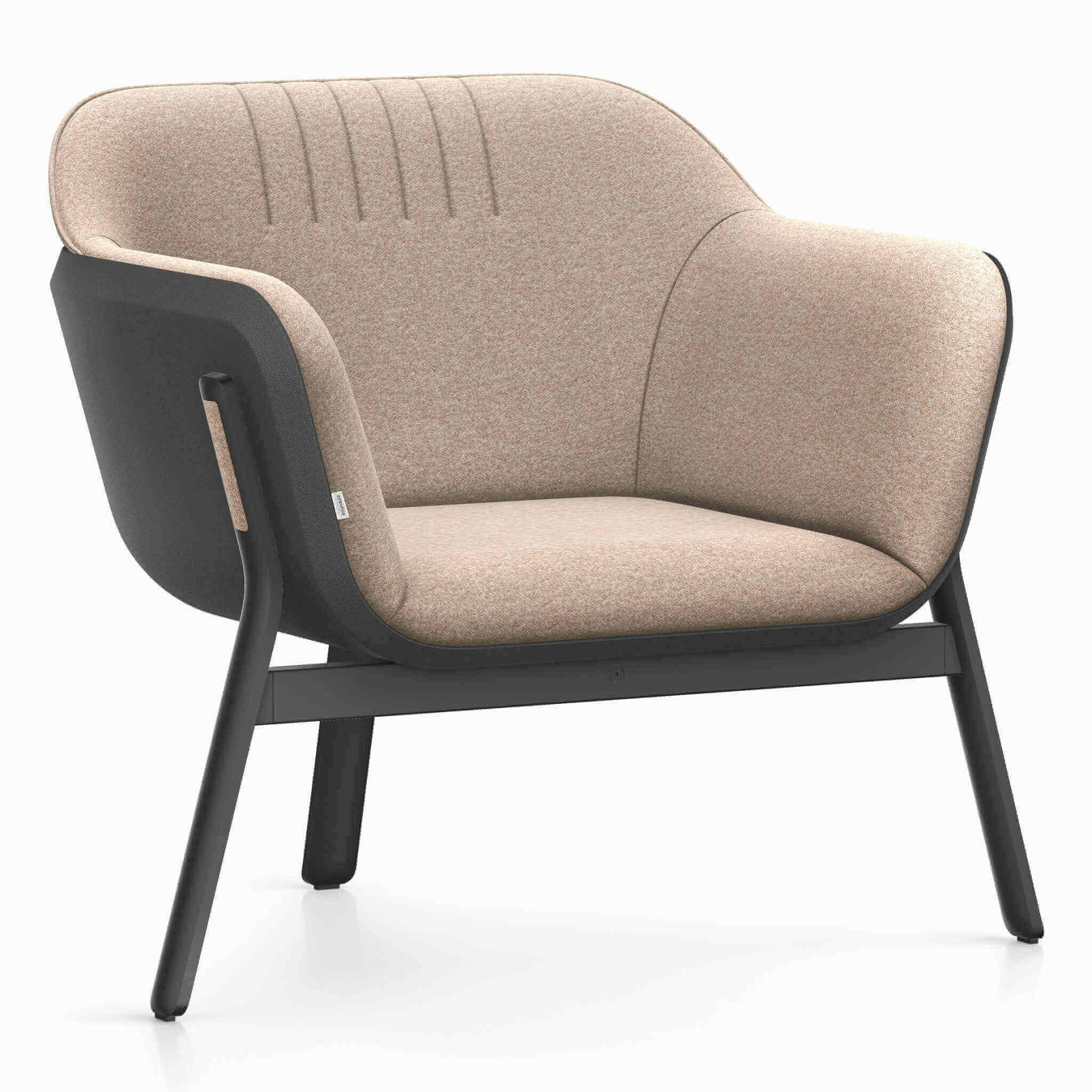 Interstuhl HUB HU132 Sessel mit pulverbeschichtetem Dreibein-Gestell