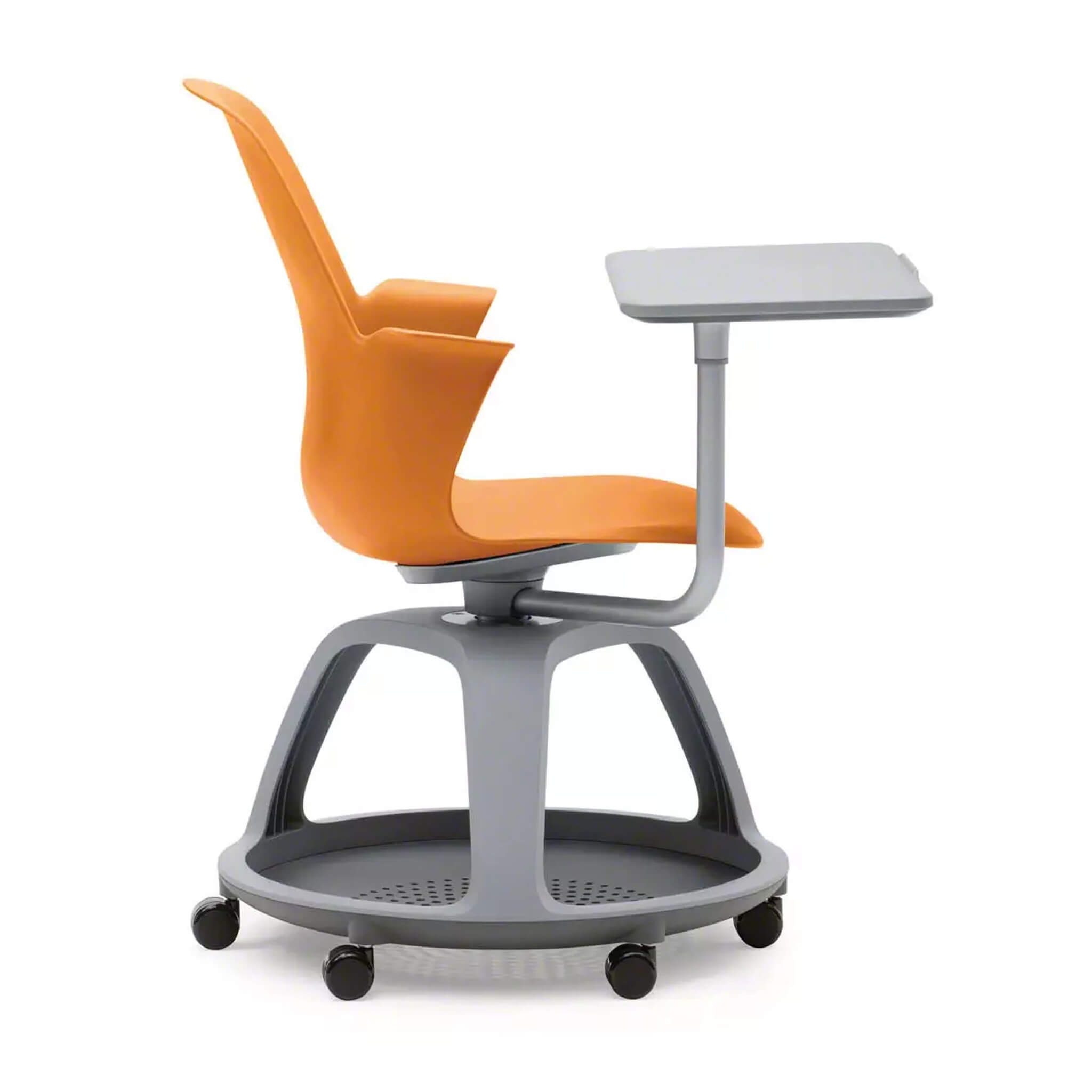 Steelcase NODE Seminarstuhl mit Schreibtablar Aktionsmodell Orange