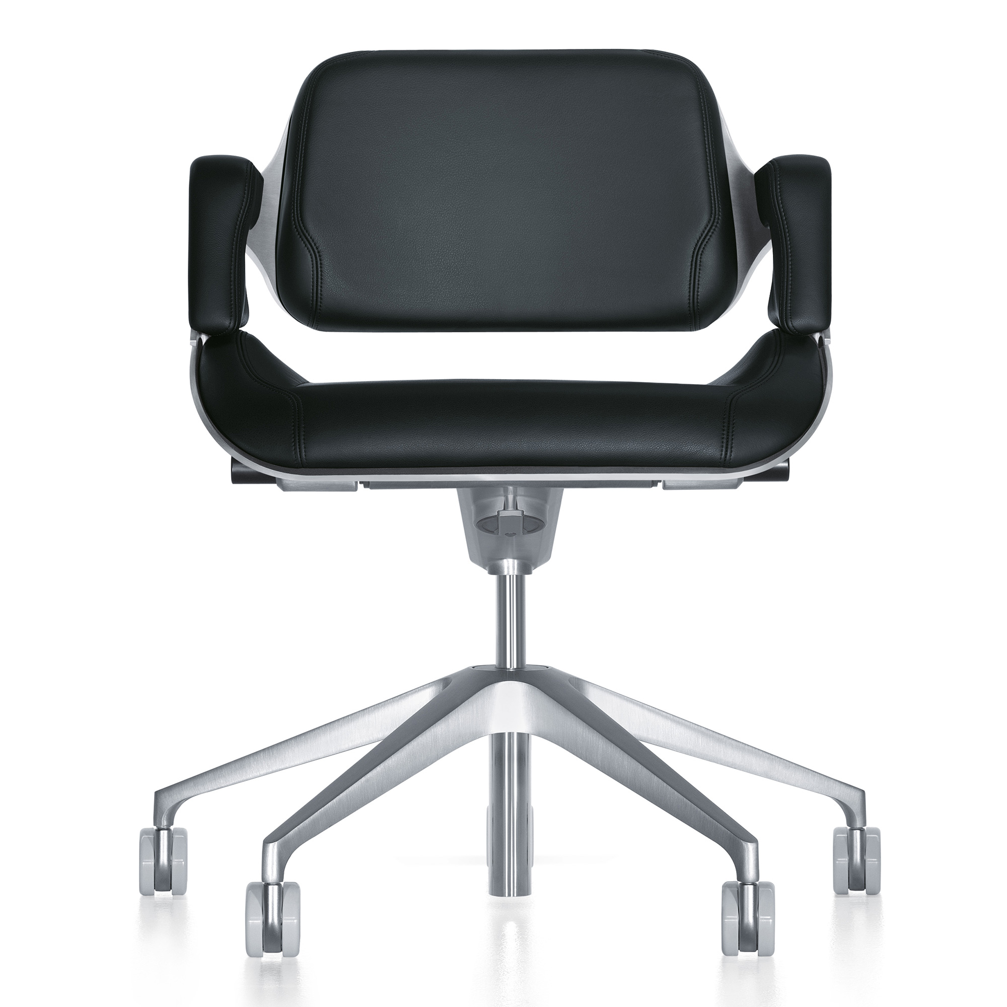 Interstuhl Silver 162S Designstuhl mit niedriger Rückenlehne und optionalem Lederbezug Interstuhl Silver 162S Designstuhl mit niedriger Rückenlehne und optionalem Lederbezug
