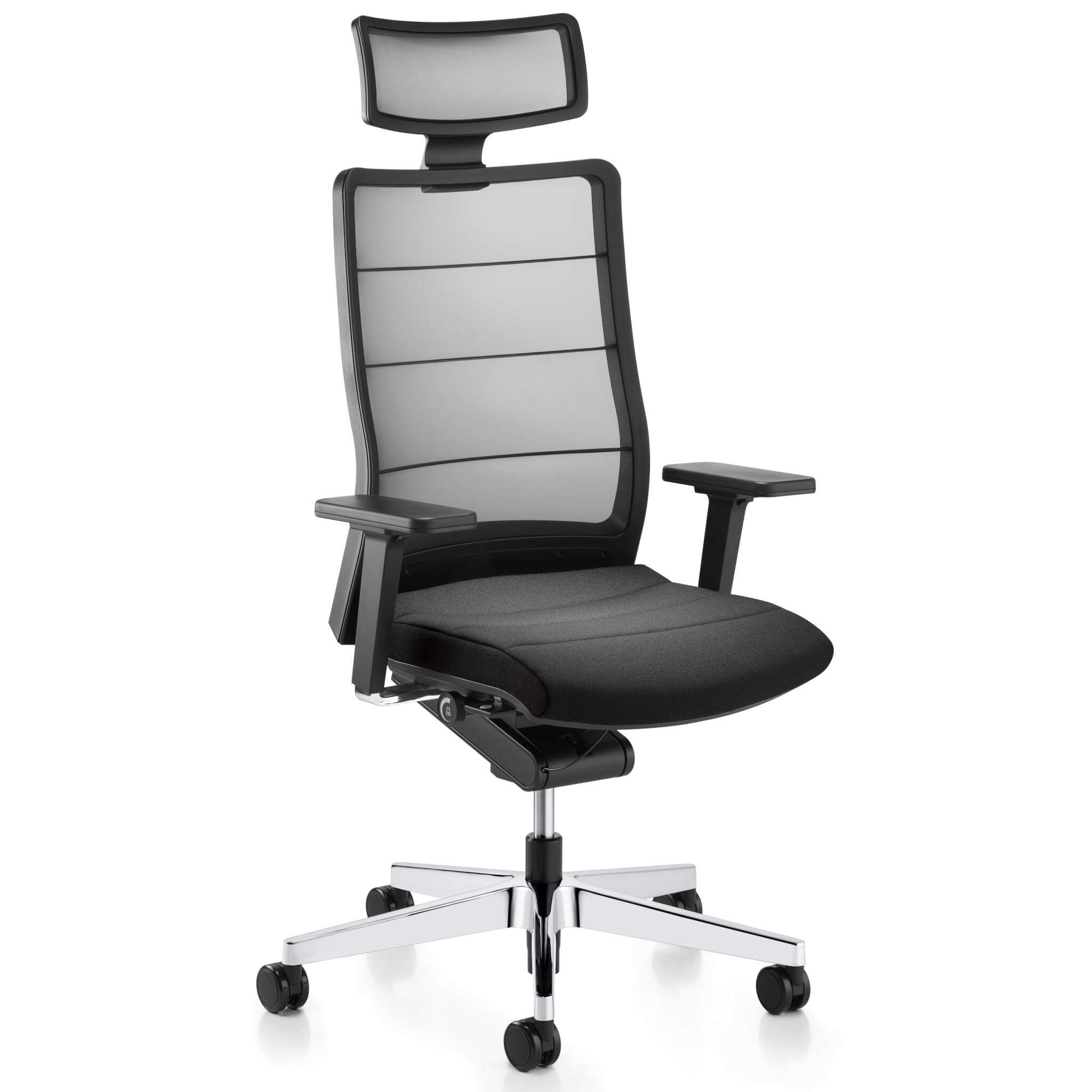 Interstuhl AirPad 3C72 Drehstuhl mit Body-Float Synchronmechanik und Kopfstütze Interstuhl AirPad 3C72 Drehstuhl mit Body-Float Synchronmechanik und Kopfstütze