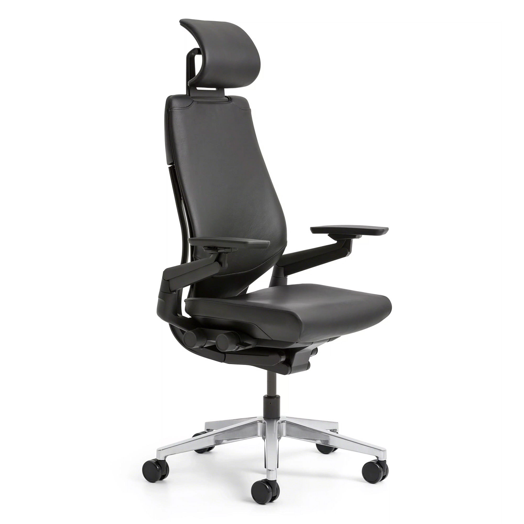 Steelcase GESTURE Executive Bürostuhl mit Lederbezug und Kopfstütze Steelcase GESTURE Executive Bürostuhl mit Lederbezug und Kopfstütze