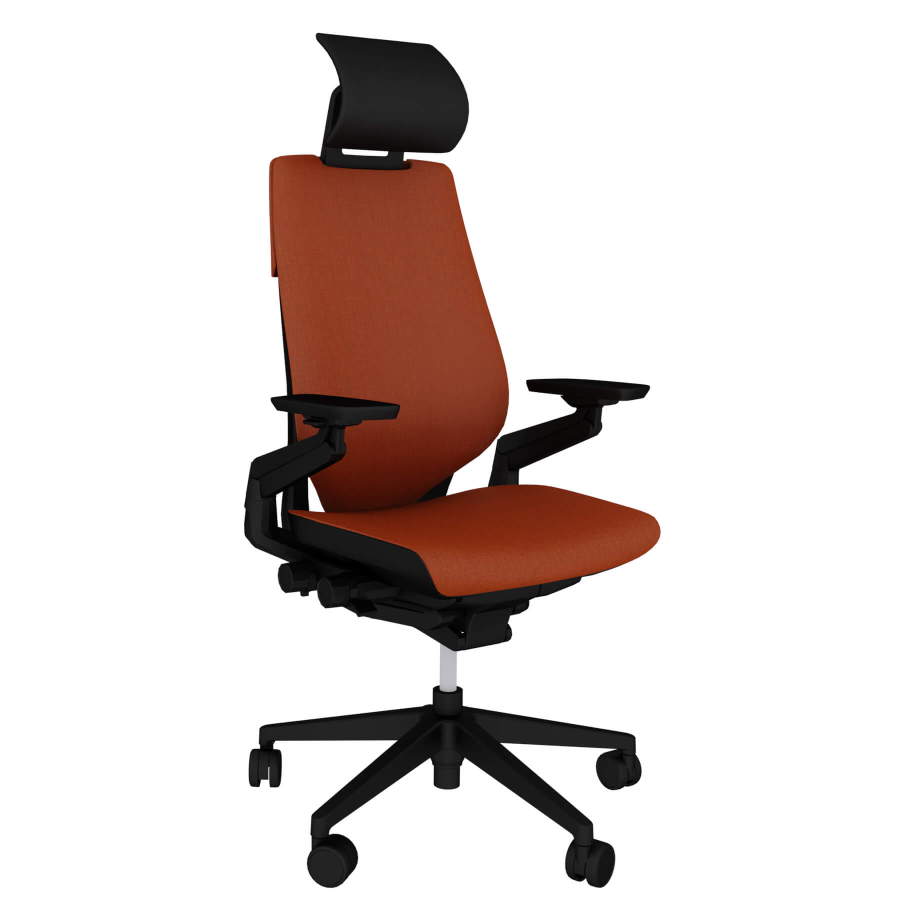 Steelcase GESTURE Bürostuhl HALLOWEEN-Edition Remix Kürbis mit Echtleder-Kopfstütze Steelcase GESTURE Bürostuhl HALLOWEEN-Edition Remix Kürbis mit Echtleder-Kopfstütze