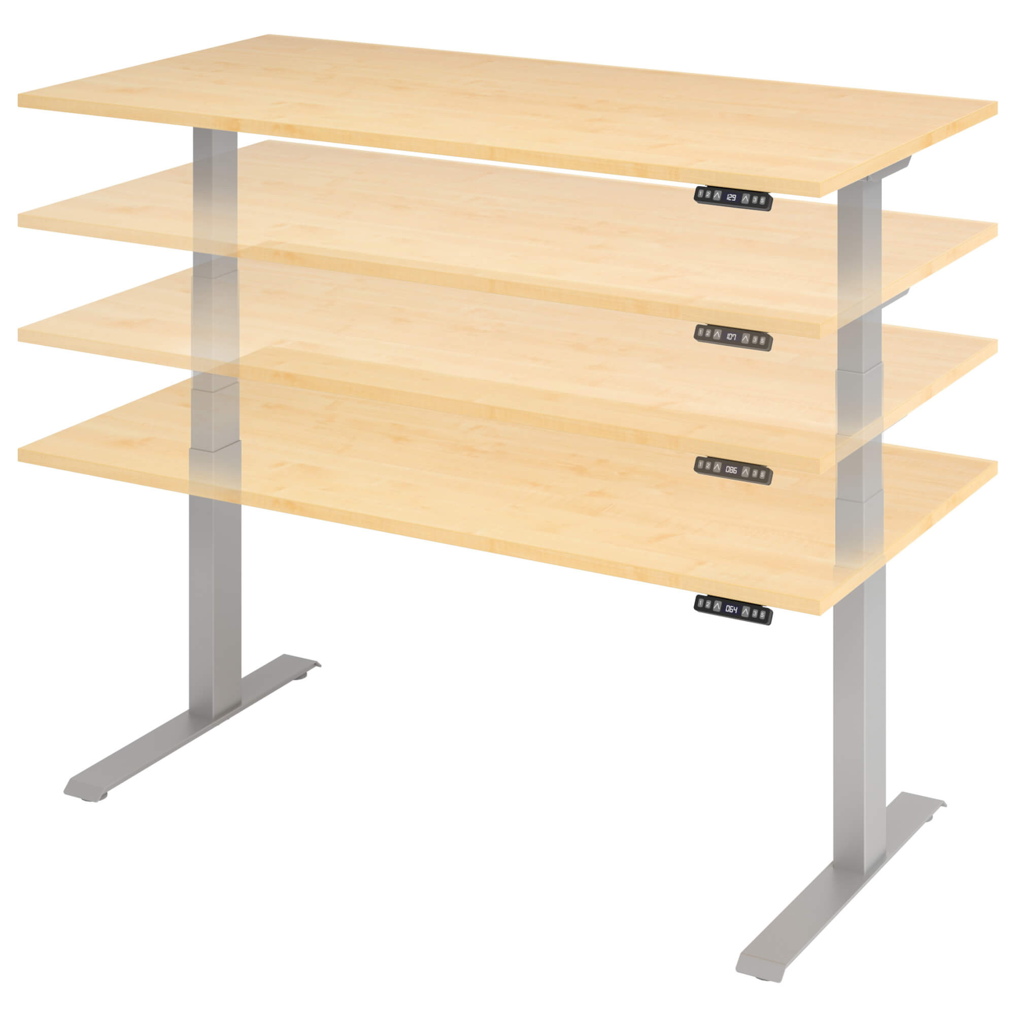 Elektrisch höhenverstellbarer Schreibtisch LIFT.UP Basic 2 - 120x80 cm mit Memory-Funktion Elektrisch höhenverstellbarer Schreibtisch LIFT.UP Basic 2 - 120x80 cm mit Memory-Funktion
