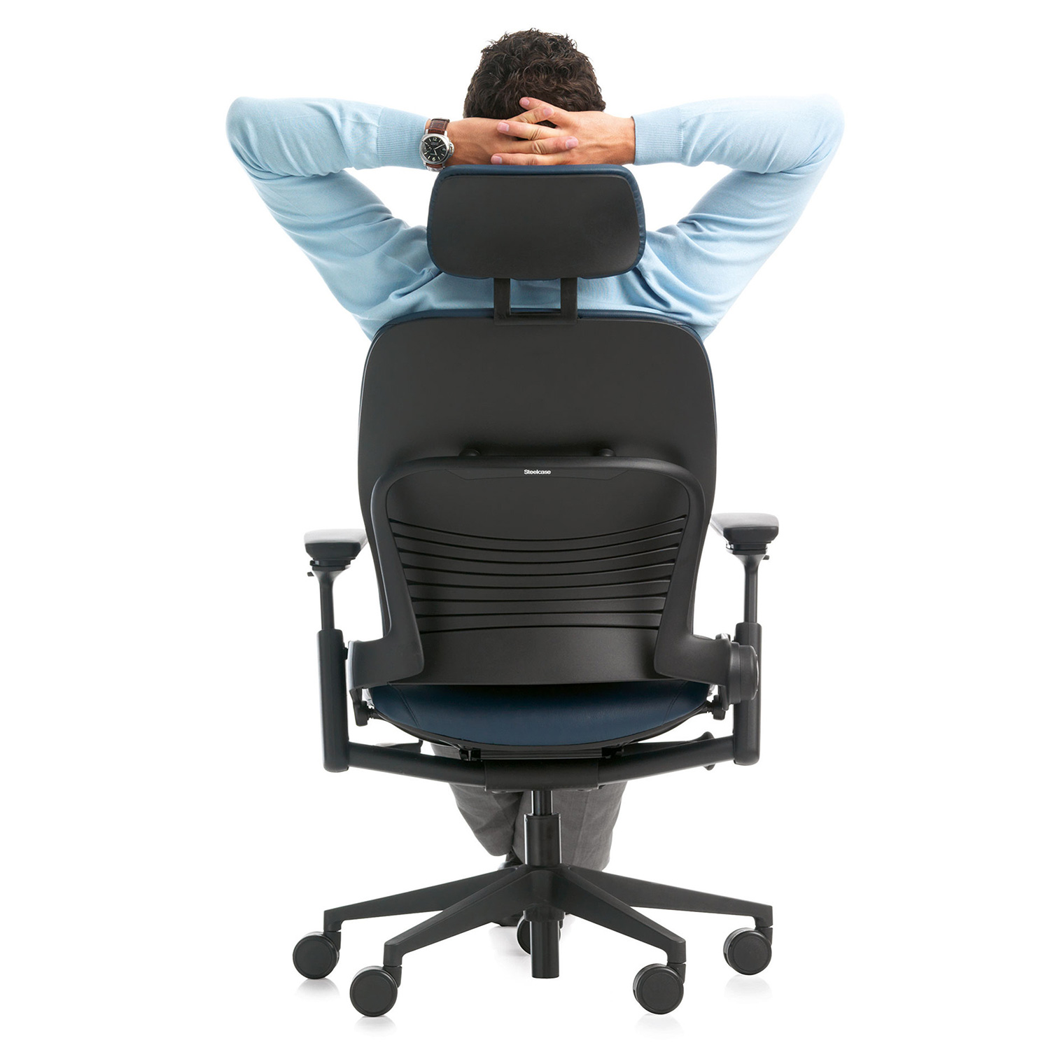 Steelcase Leap V2 Arbeitsstuhl mit Kopfstütze und Armlehnen Steelcase Leap V2 Arbeitsstuhl mit Kopfstütze und Armlehnen