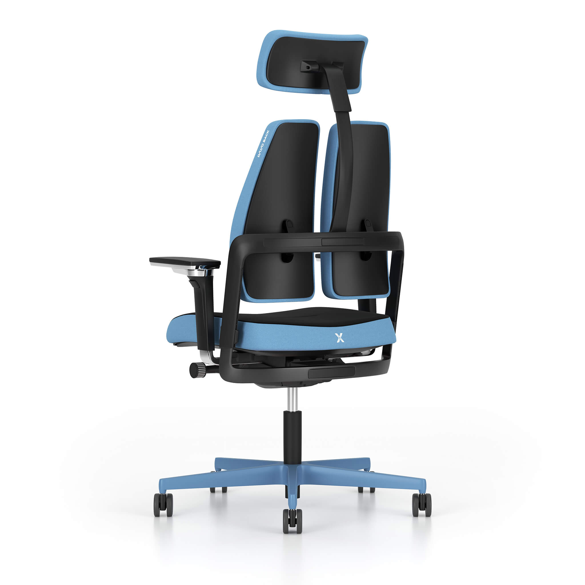 Nowy Styl Xilium-G Gaming Chair blue mit zweigeteilter Rückenlehne und X-Move-Technologie