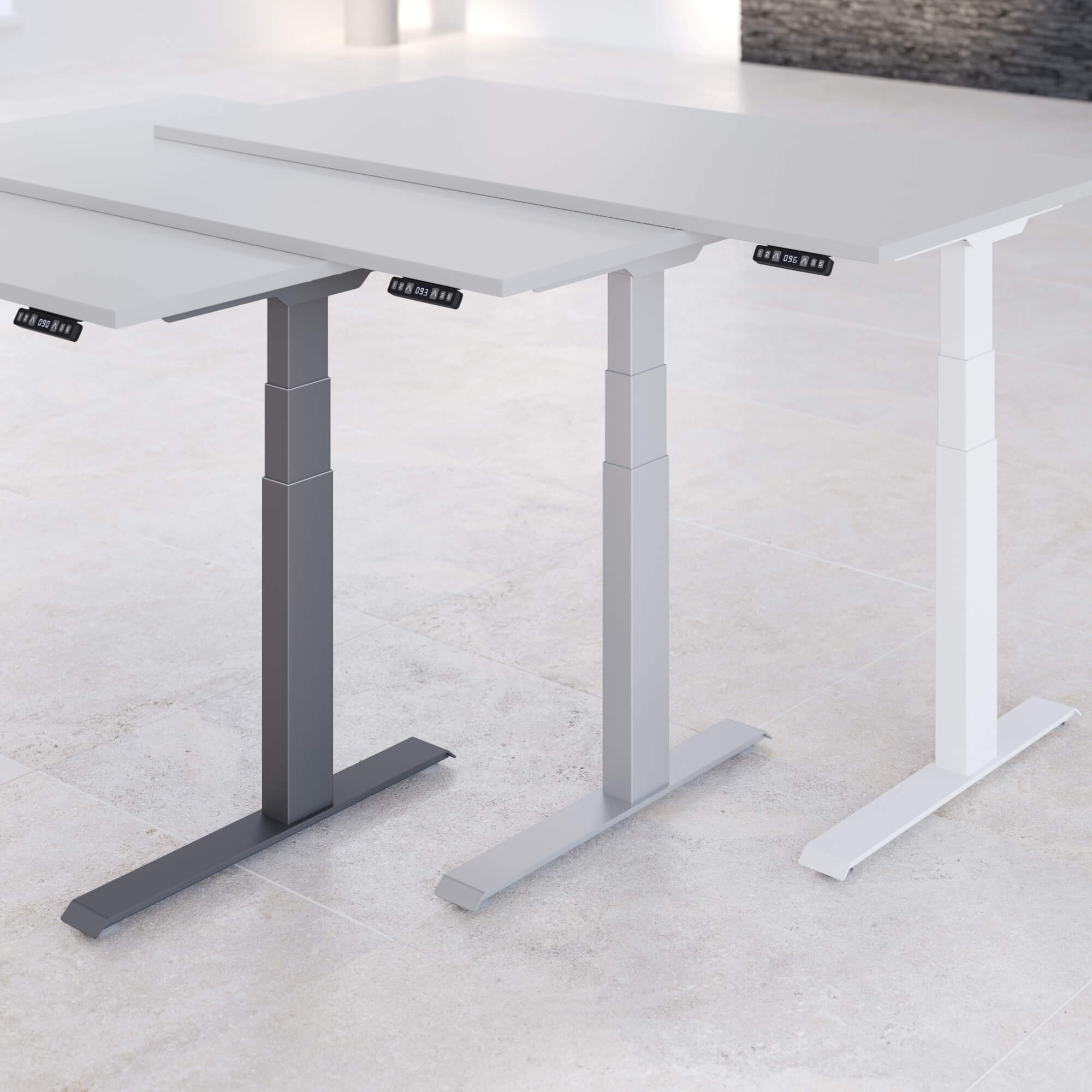 Elektrisch höhenverstellbarer Schreibtisch LIFT.UP Basic 2 - 120x80 cm mit Memory-Funktion Elektrisch höhenverstellbarer Schreibtisch LIFT.UP Basic 2 - 120x80 cm mit Memory-Funktion