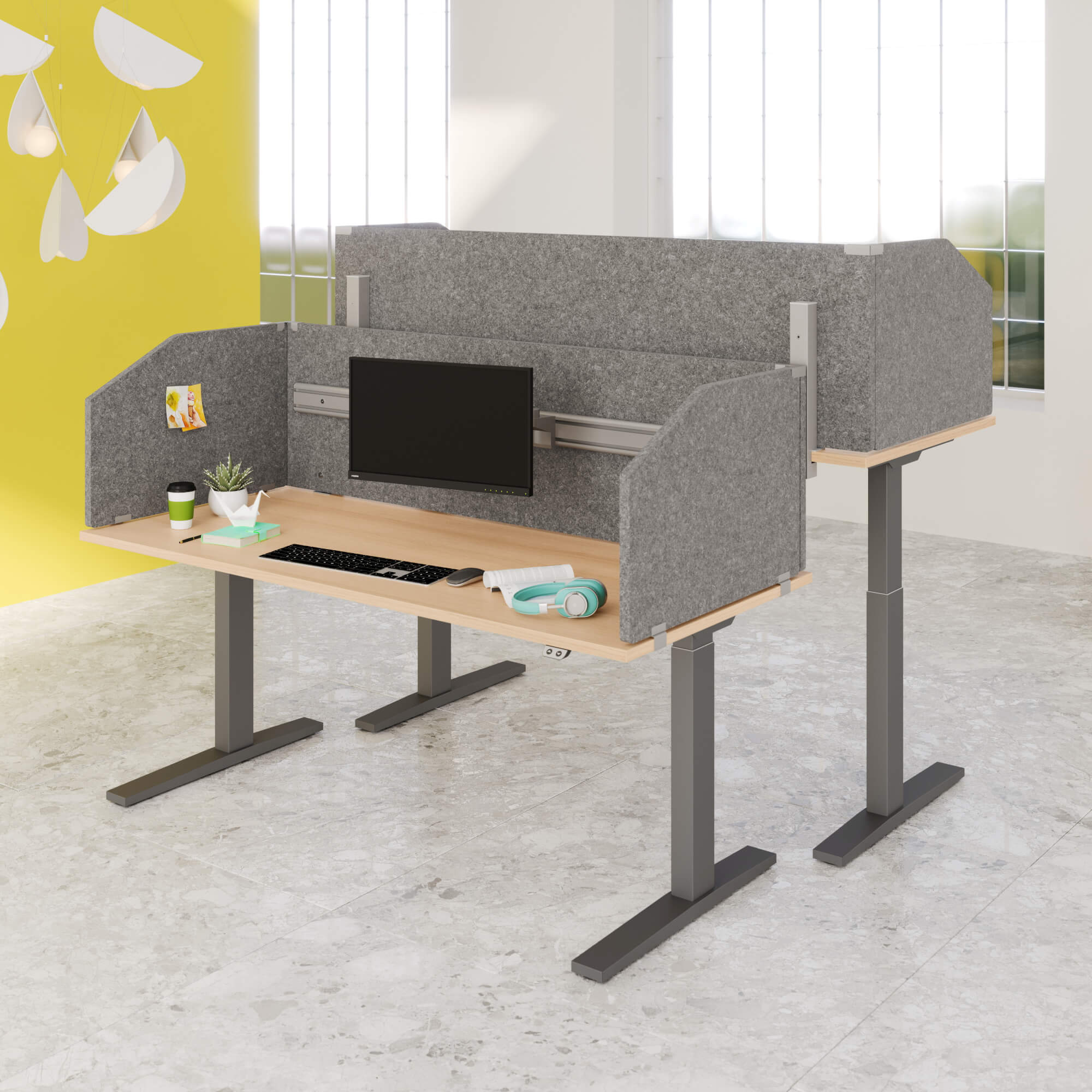 Elektrisch höhenverstellbarer Schreibtisch LIFT.UP Basic 1 - 180x80 cm Elektrisch höhenverstellbarer Schreibtisch LIFT.UP Basic 1 - 180x80 cm