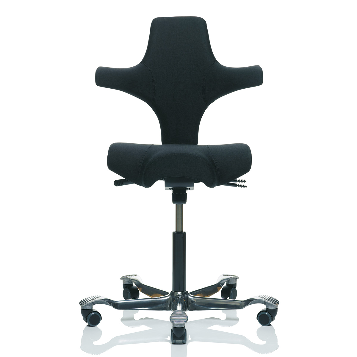 HAG Capisco 8106 SELECT Arbeitsstuhl Black Edition mit Rückenlehne HAG Capisco 8106 SELECT Arbeitsstuhl Black Edition mit Rückenlehne