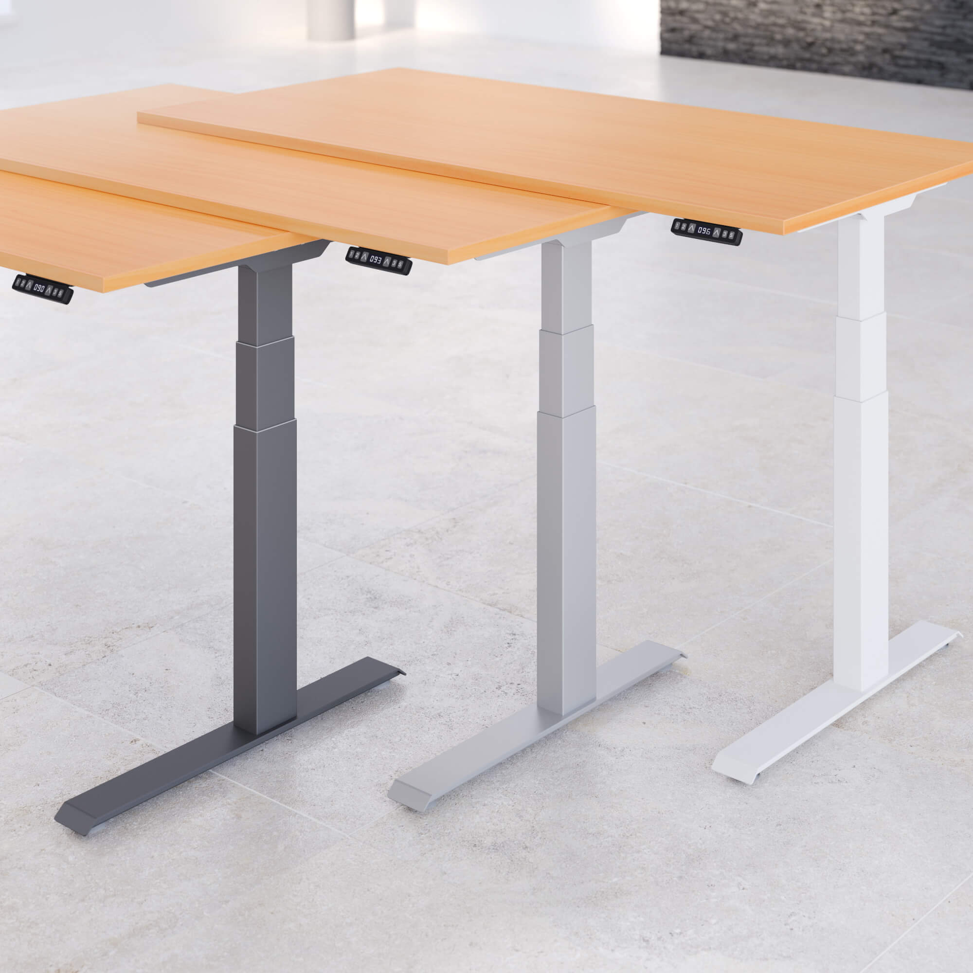 Elektrisch höhenverstellbarer Schreibtisch LIFT.UP Basic 2 - 120x80 cm mit Memory-Funktion Elektrisch höhenverstellbarer Schreibtisch LIFT.UP Basic 2 - 120x80 cm mit Memory-Funktion