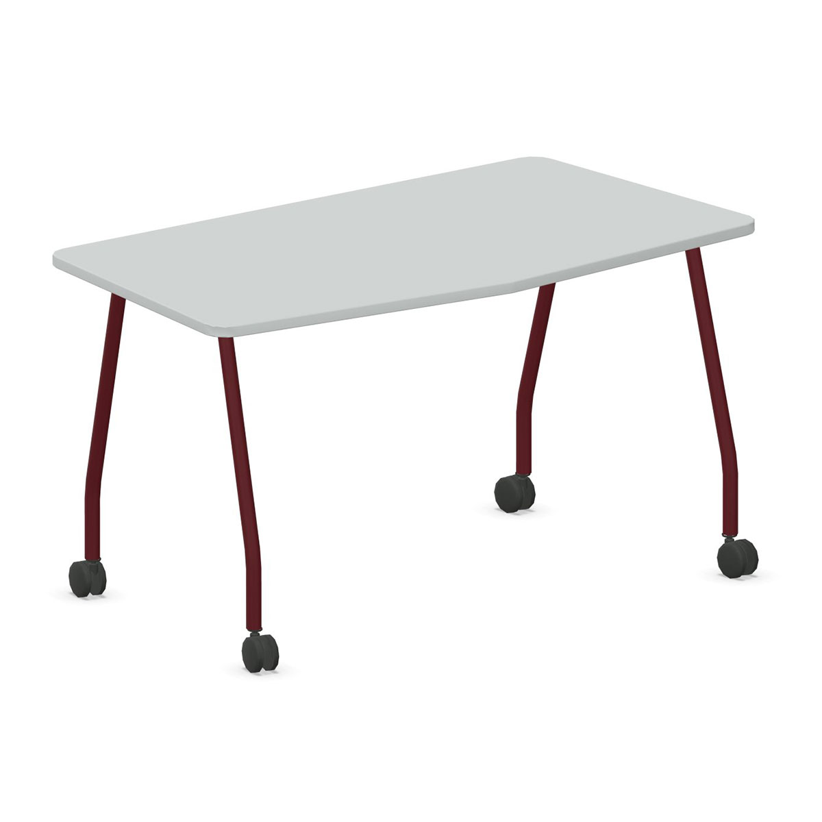 Steelcase VERB Schülertisch auf Rollen in Chevronform, 1.400 x 700 mm