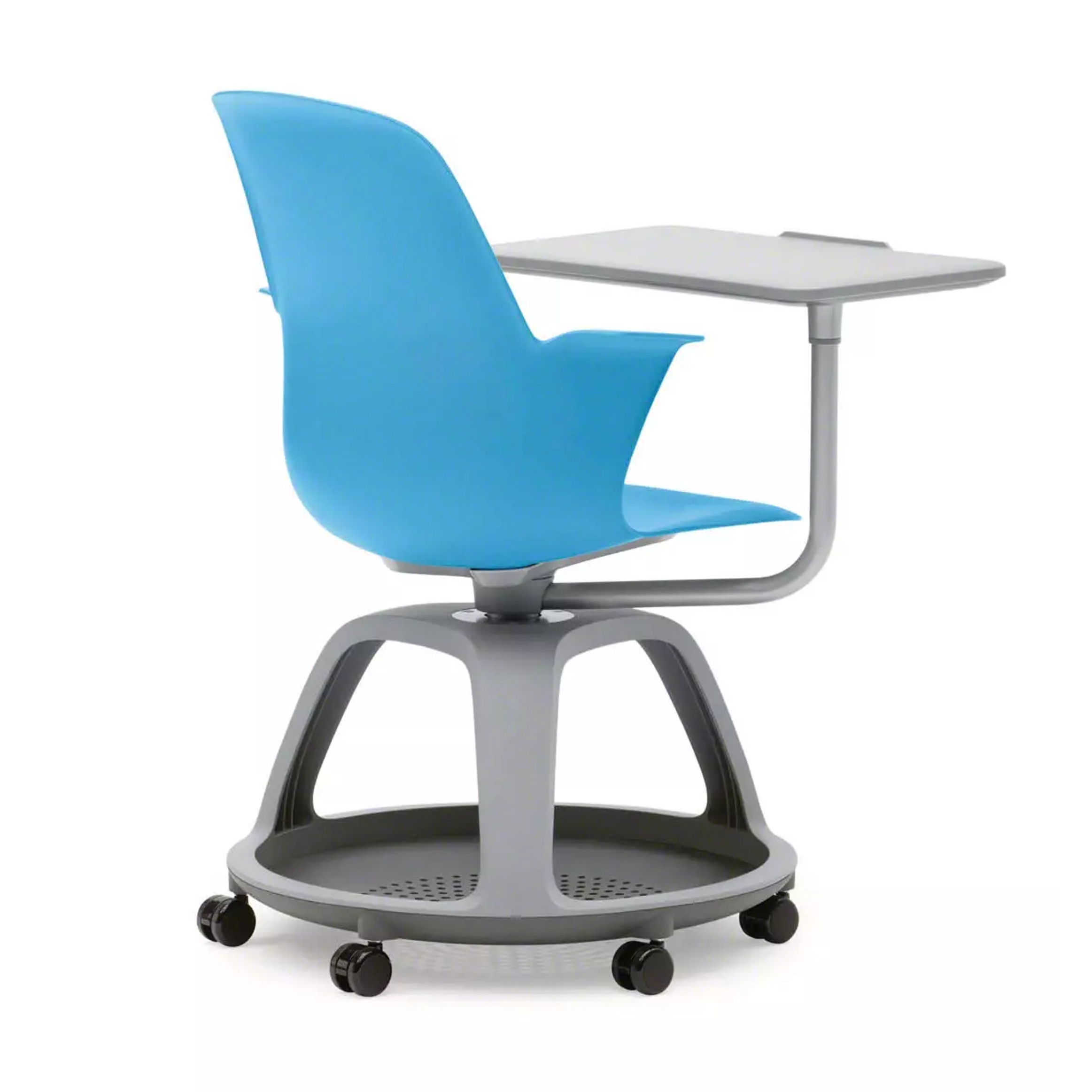 Steelcase NODE Seminarstuhl mit Schreibtablar Aktionsmodell Babyblau