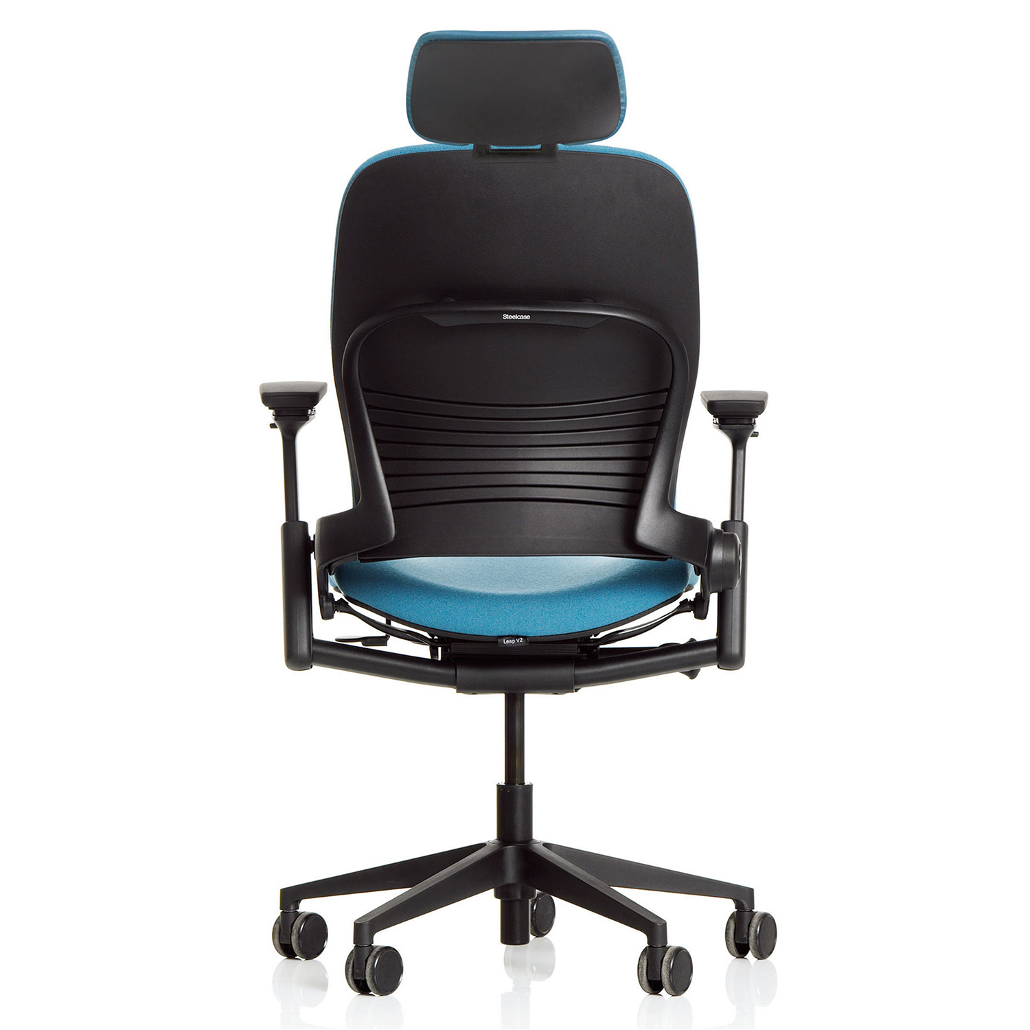 Steelcase Leap V2 Arbeitsstuhl mit Kopfstütze und Armlehnen Steelcase Leap V2 Arbeitsstuhl mit Kopfstütze und Armlehnen