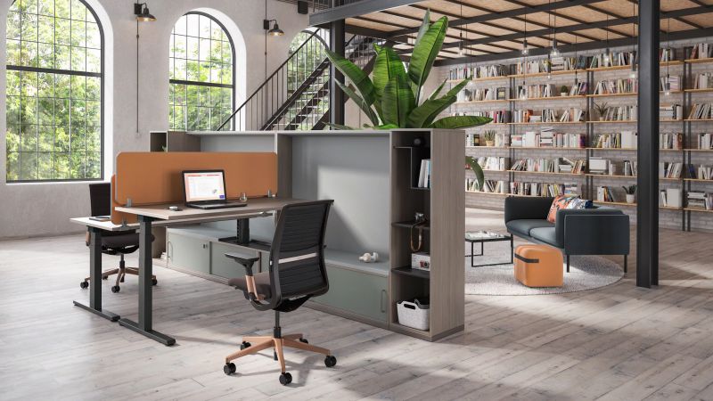 Schreibtische mit Sideboards