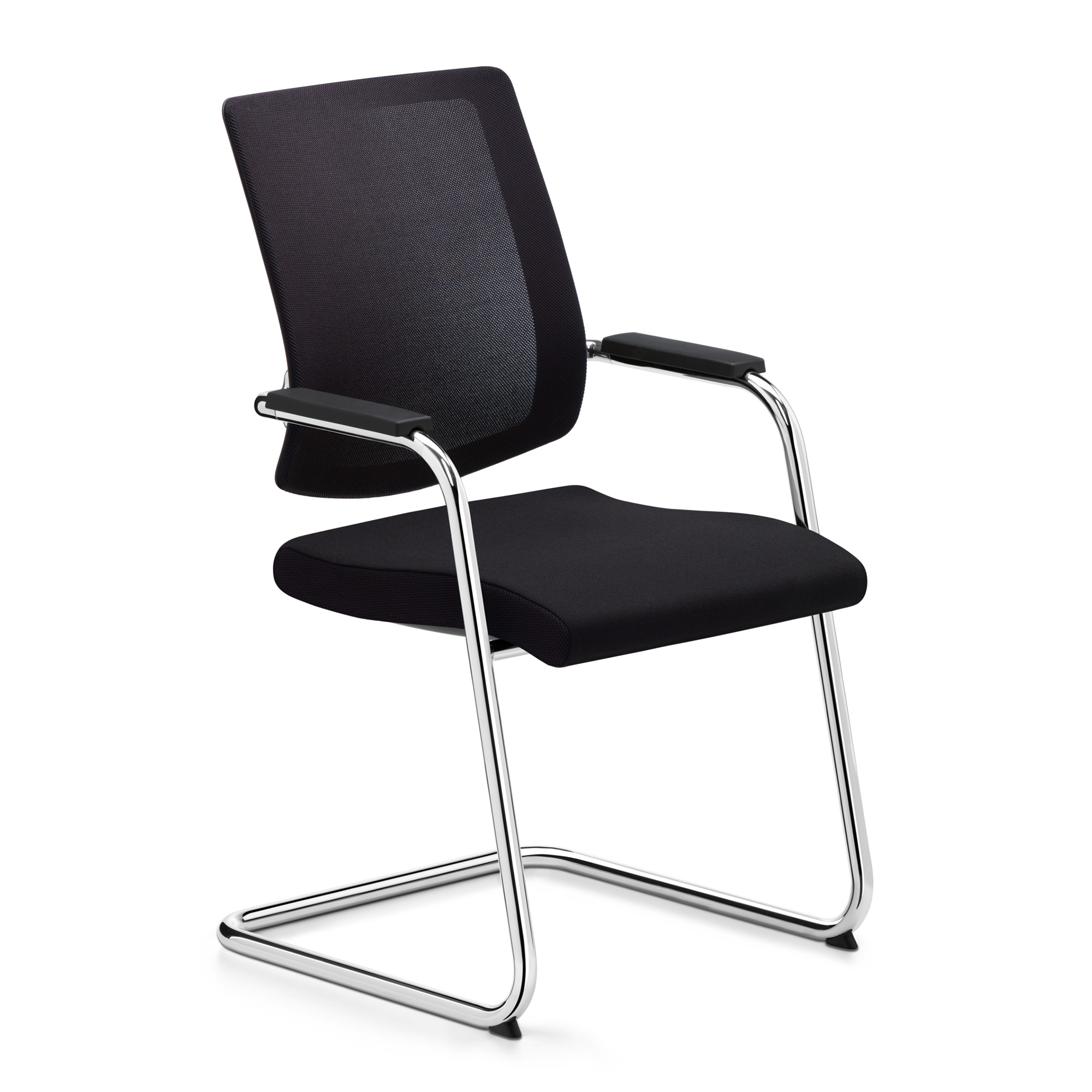 Sedus BLACK DOT NET Besucherstuhl BD-236 mit Freischwinger-Gestell und Netzrücken Sedus BLACK DOT NET Besucherstuhl BD-236 mit Freischwinger-Gestell und Netzrücken