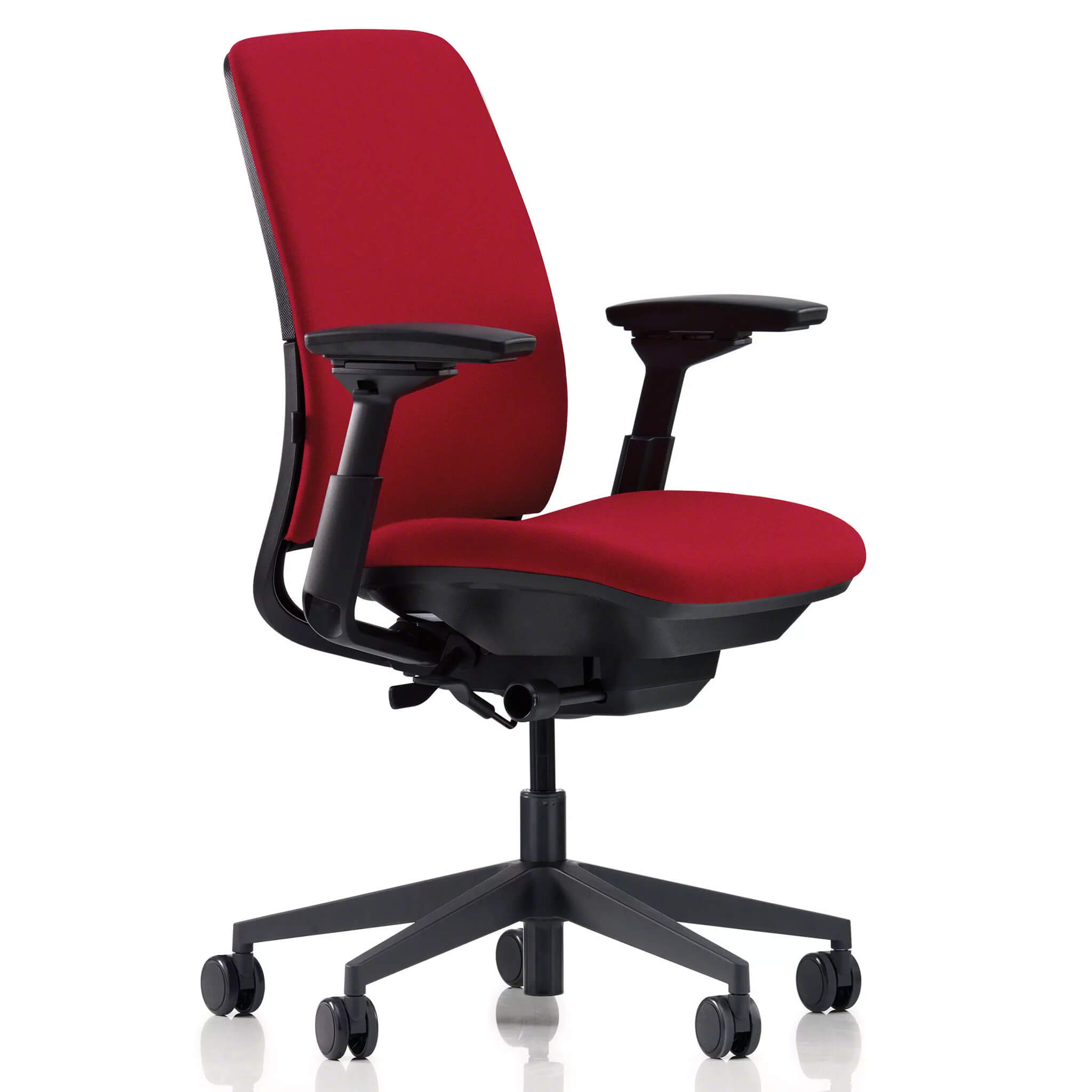 Steelcase AMIA Bürostuhl mit Armlehnen, schwarzes Farbschema, 3D-konfigurierbar Steelcase AMIA Bürostuhl mit Armlehnen, schwarzes Farbschema, 3D-konfigurierbar