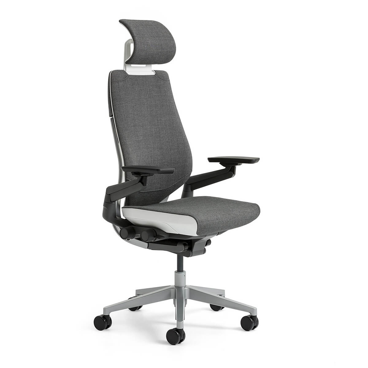 Steelcase GESTURE Arbeitsstuhl mit Kopfstütze und Stofftop Steelcase GESTURE Arbeitsstuhl mit Kopfstütze und Stofftop
