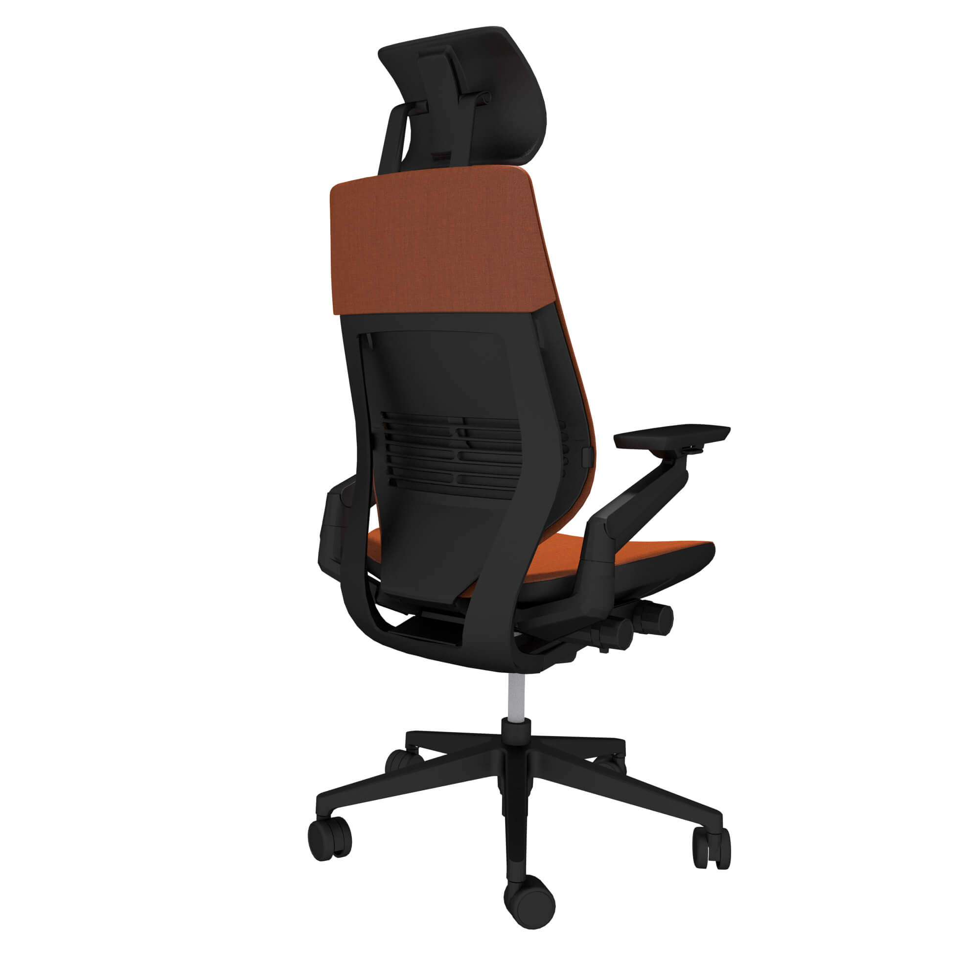 Steelcase GESTURE Bürostuhl HALLOWEEN-Edition Remix Kürbis mit Echtleder-Kopfstütze Steelcase GESTURE Bürostuhl HALLOWEEN-Edition Remix Kürbis mit Echtleder-Kopfstütze