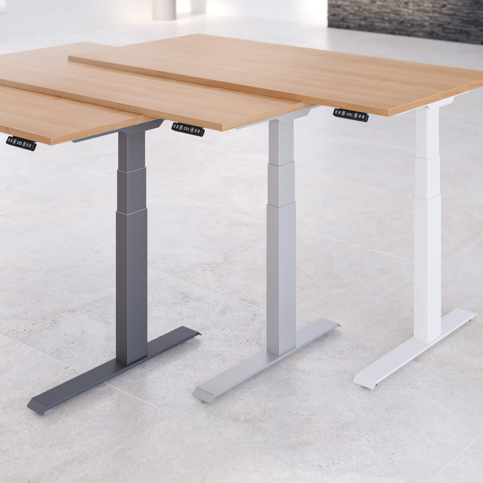 Elektrisch höhenverstellbarer Schreibtisch LIFT.UP Basic 2 - 120x80 cm mit Memory-Funktion Elektrisch höhenverstellbarer Schreibtisch LIFT.UP Basic 2 - 120x80 cm mit Memory-Funktion