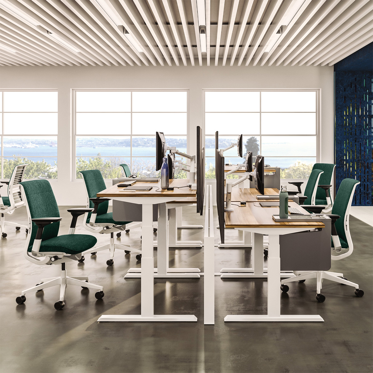 Steelcase THINK ergonomischer Arbeitsstuhl mit Netzrücken