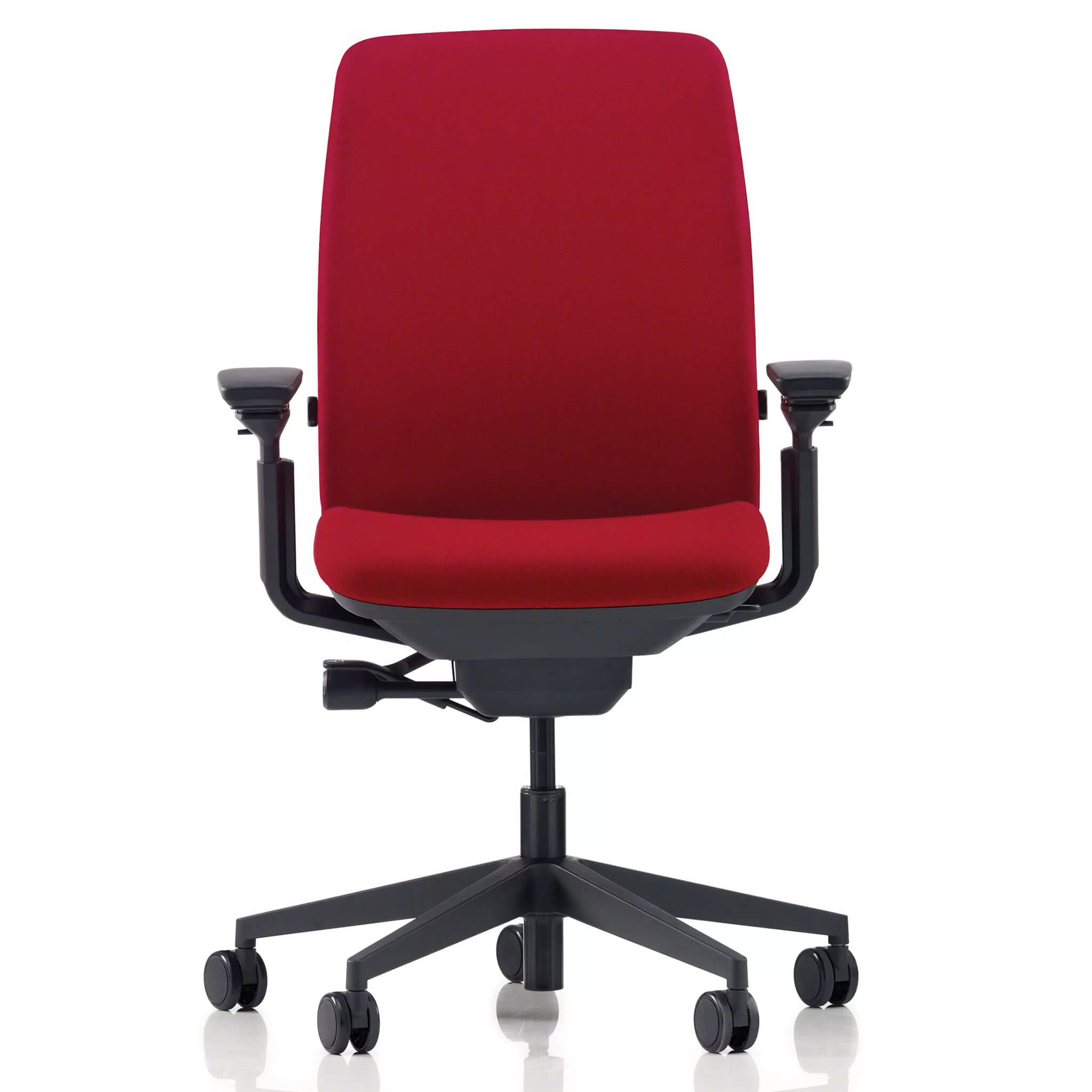 Steelcase AMIA Bürostuhl mit Armlehnen, schwarzes Farbschema, 3D-konfigurierbar Steelcase AMIA Bürostuhl mit Armlehnen, schwarzes Farbschema, 3D-konfigurierbar