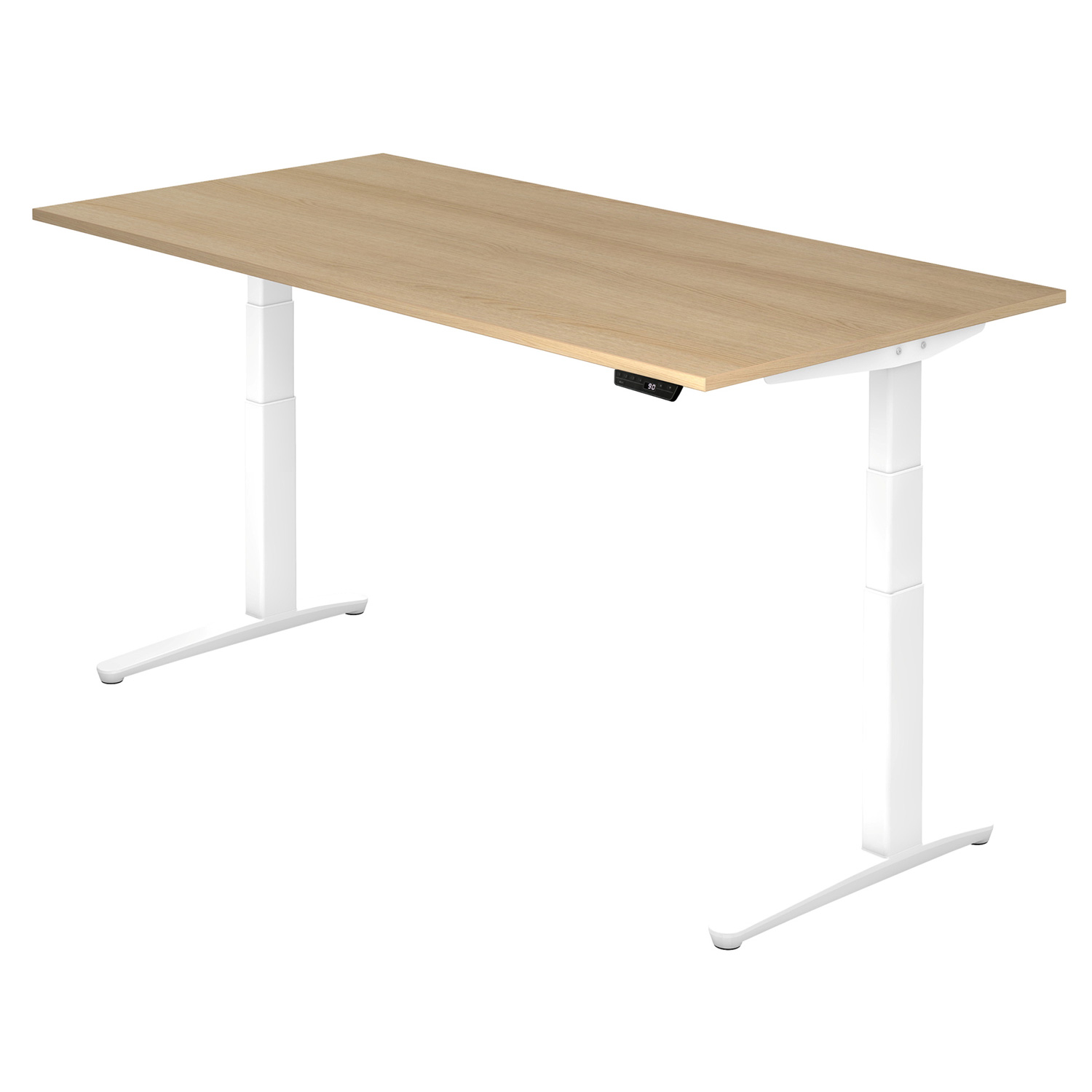 Elektrisch höhenverstellbarer Schreibtisch OKLAHOMA in verschiedenen Größen Elektrisch höhenverstellbarer Schreibtisch OKLAHOMA in verschiedenen Größen