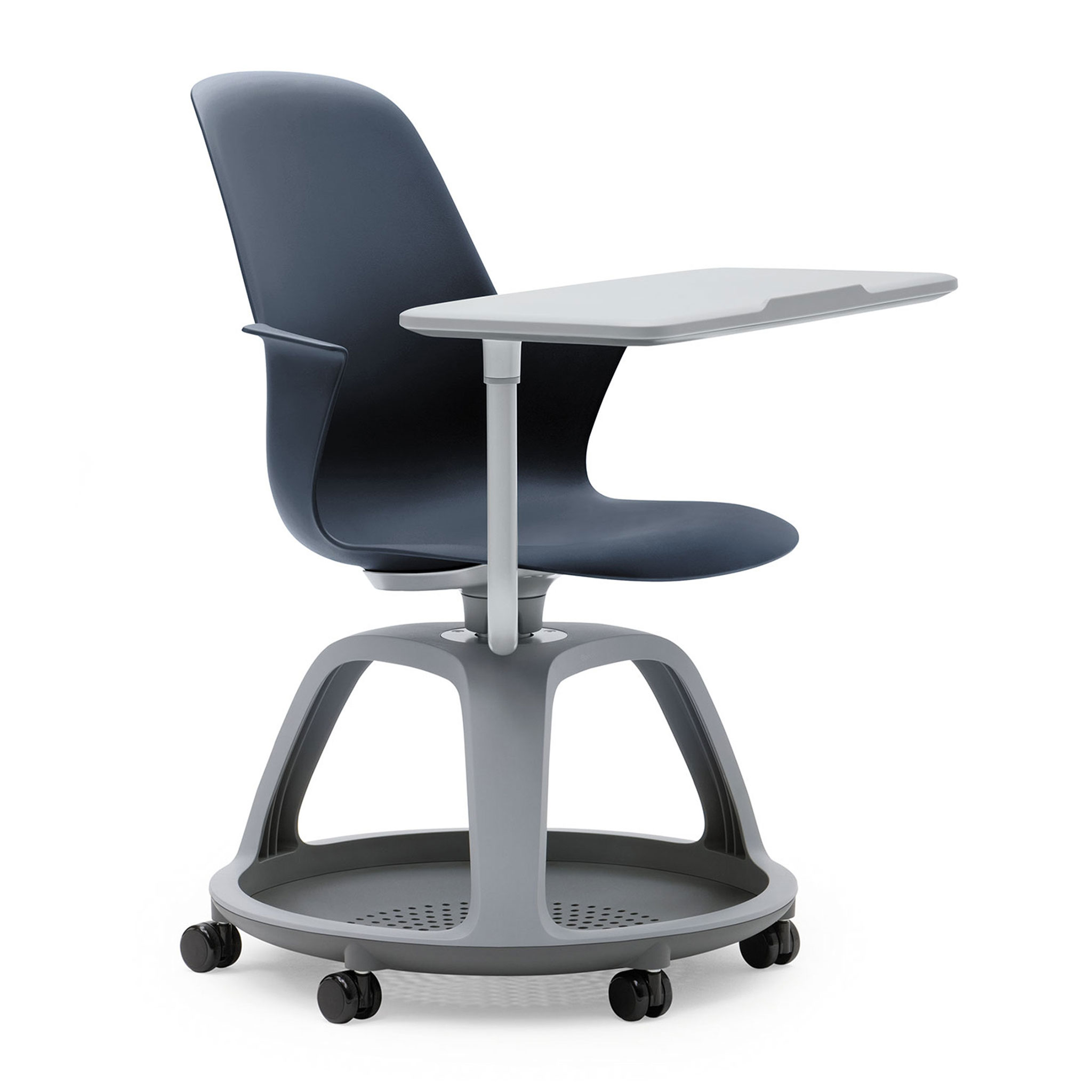 Steelcase NODE Seminarstuhl auf Rollen mit Schreibplatte und Ablagefläche Steelcase NODE Seminarstuhl auf Rollen mit Schreibplatte und Ablagefläche