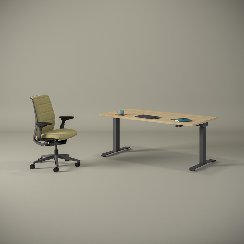 Steelcase Possilio höhenverstellbarer Schreibtisch, individuell konfigurierbar