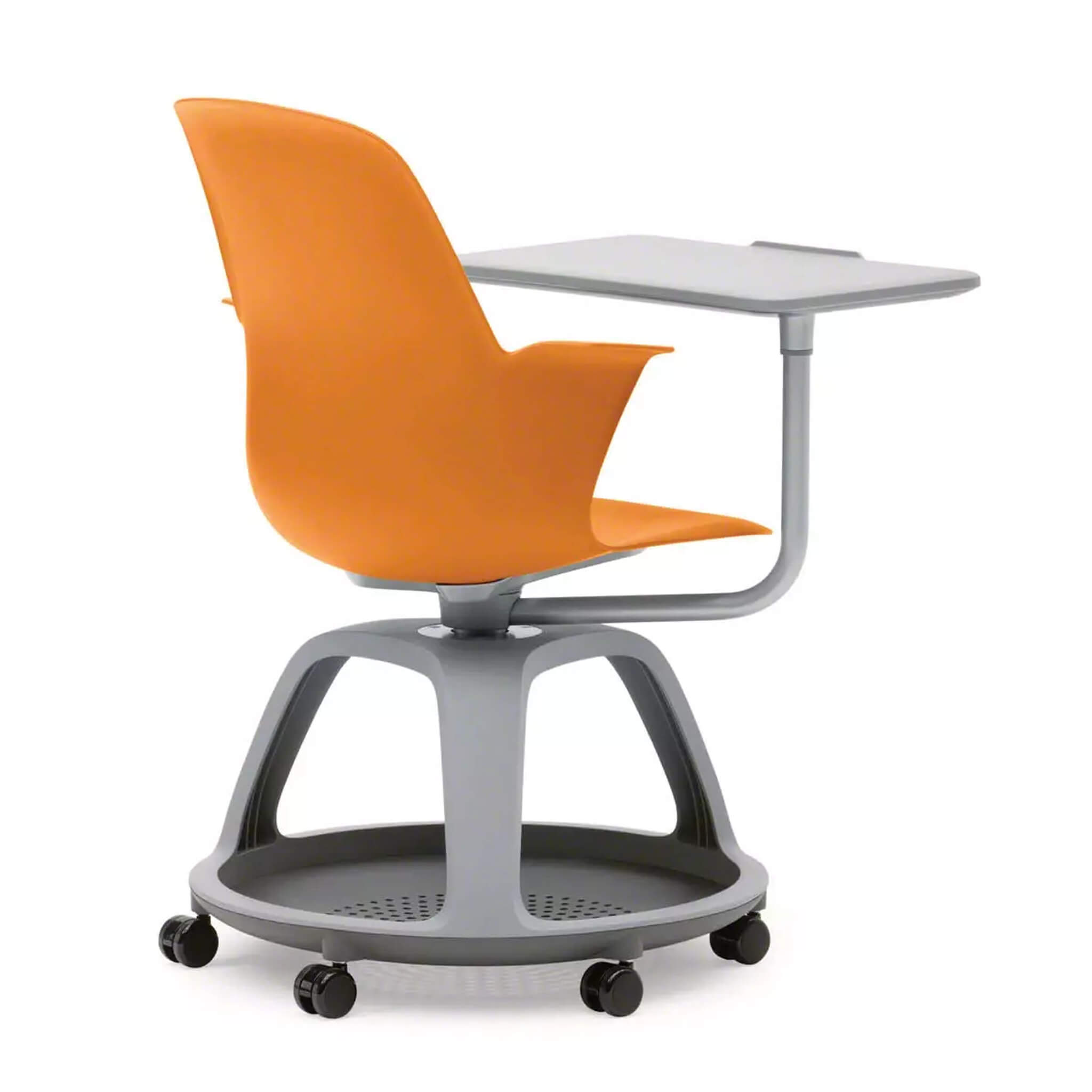 Steelcase NODE Seminarstuhl mit Schreibtablar Aktionsmodell Orange